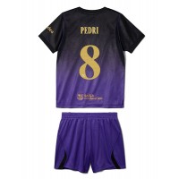 Stroje piłkarskie Barcelona Pedri Gonzalez #8 Koszulka Wyjazdowej dla dzieci 2026-27 Krótki Rękaw (+ szorty)